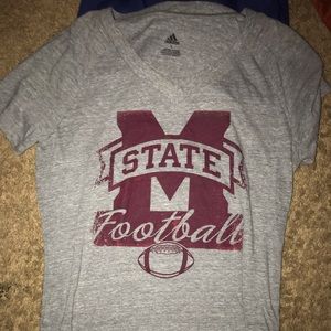 Mississippi State womens v-neck tee